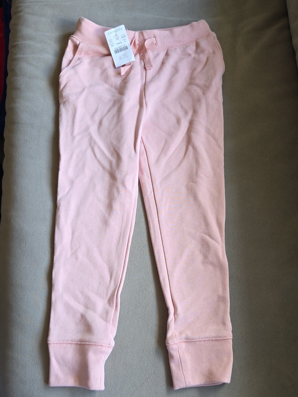 NWT Crewcuts Pink Pull-On Jogger Sweatpants for Kids